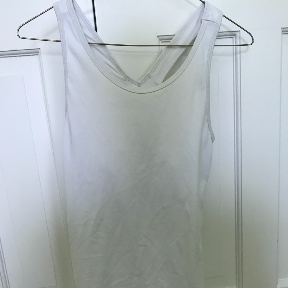 Champion White racerback
